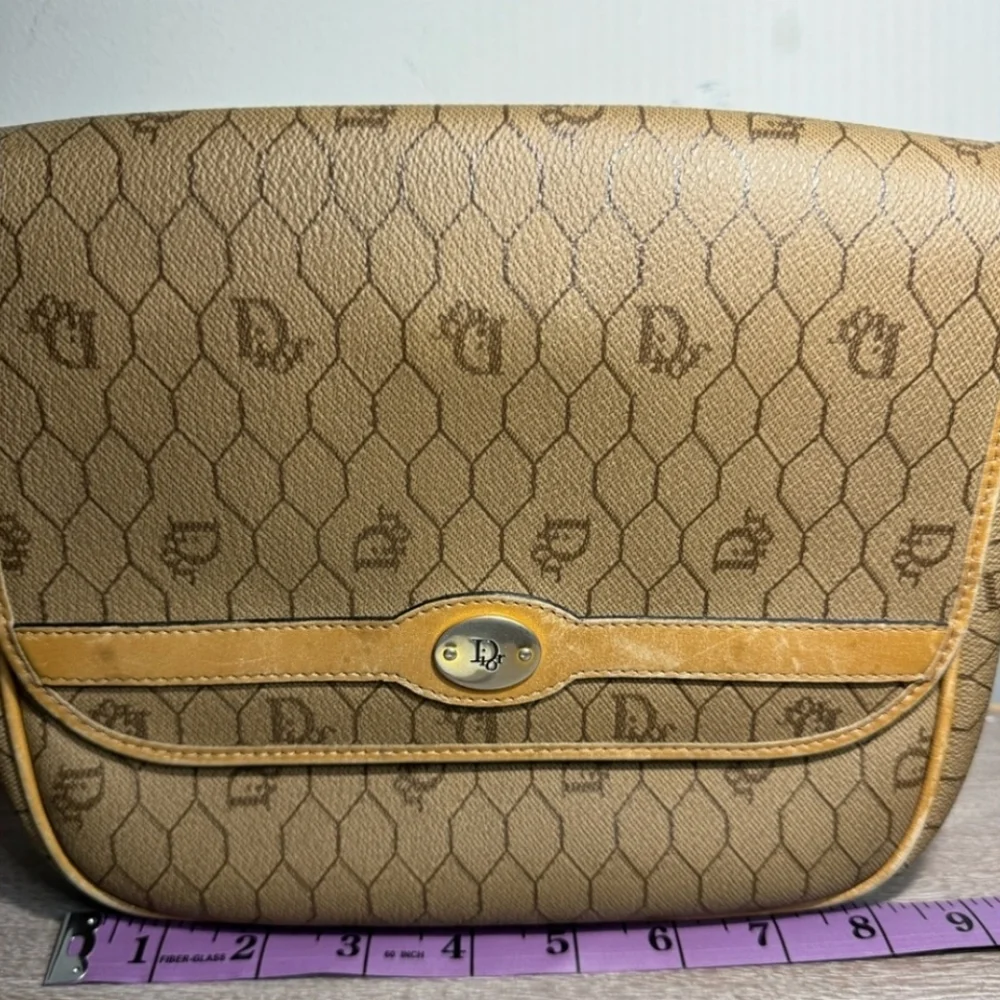 Christian Dior Vintage Honeycomb Crossbody Bag